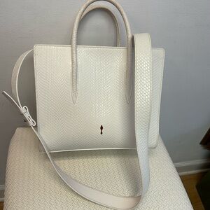 Christian Louboutin Paloma Medium Calf Jurassic Bianco bag